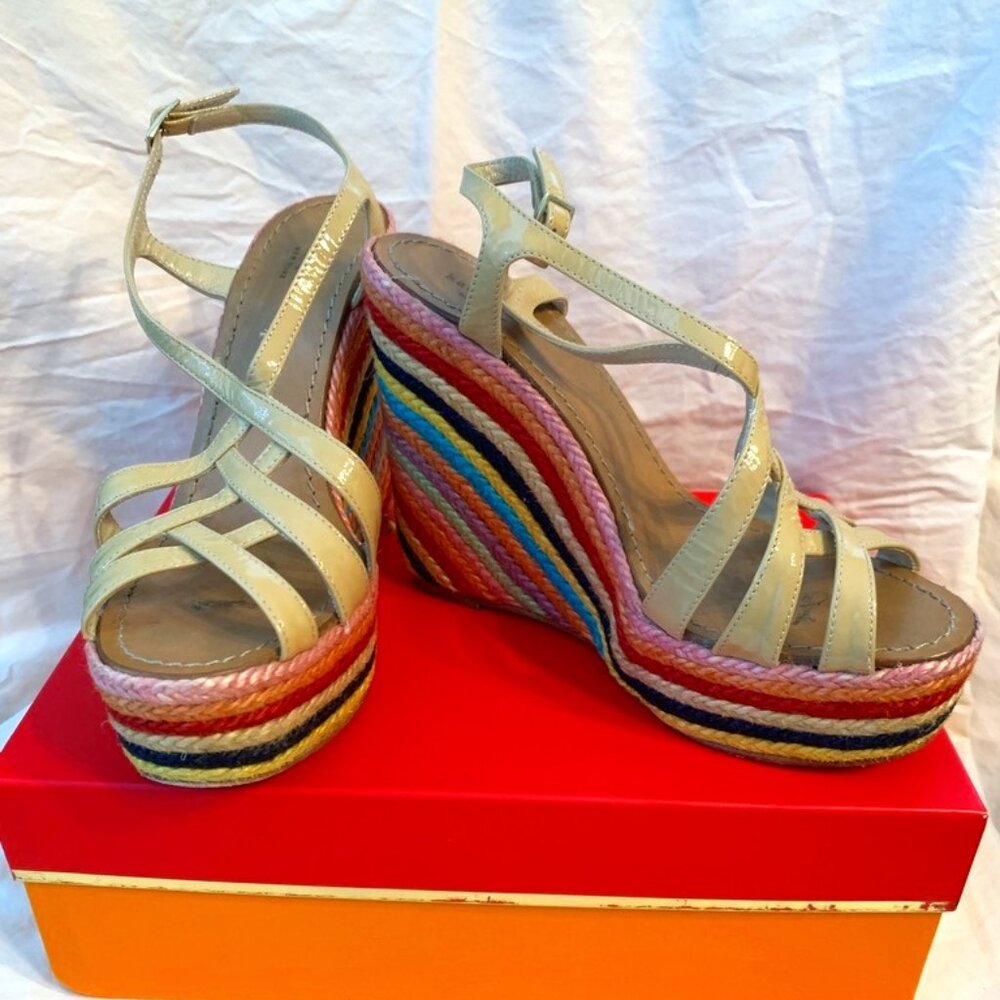 Kate Spade Lindsay Striped Wedges